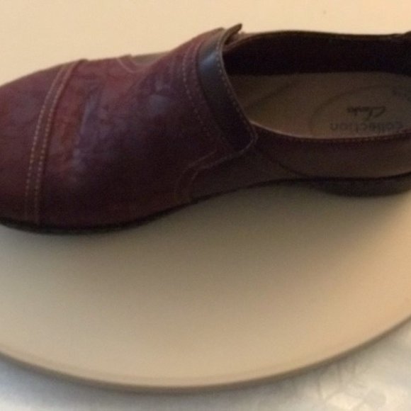 Clarks Collection Leather Slip On Shoes - Cora - Picture 3 of 3